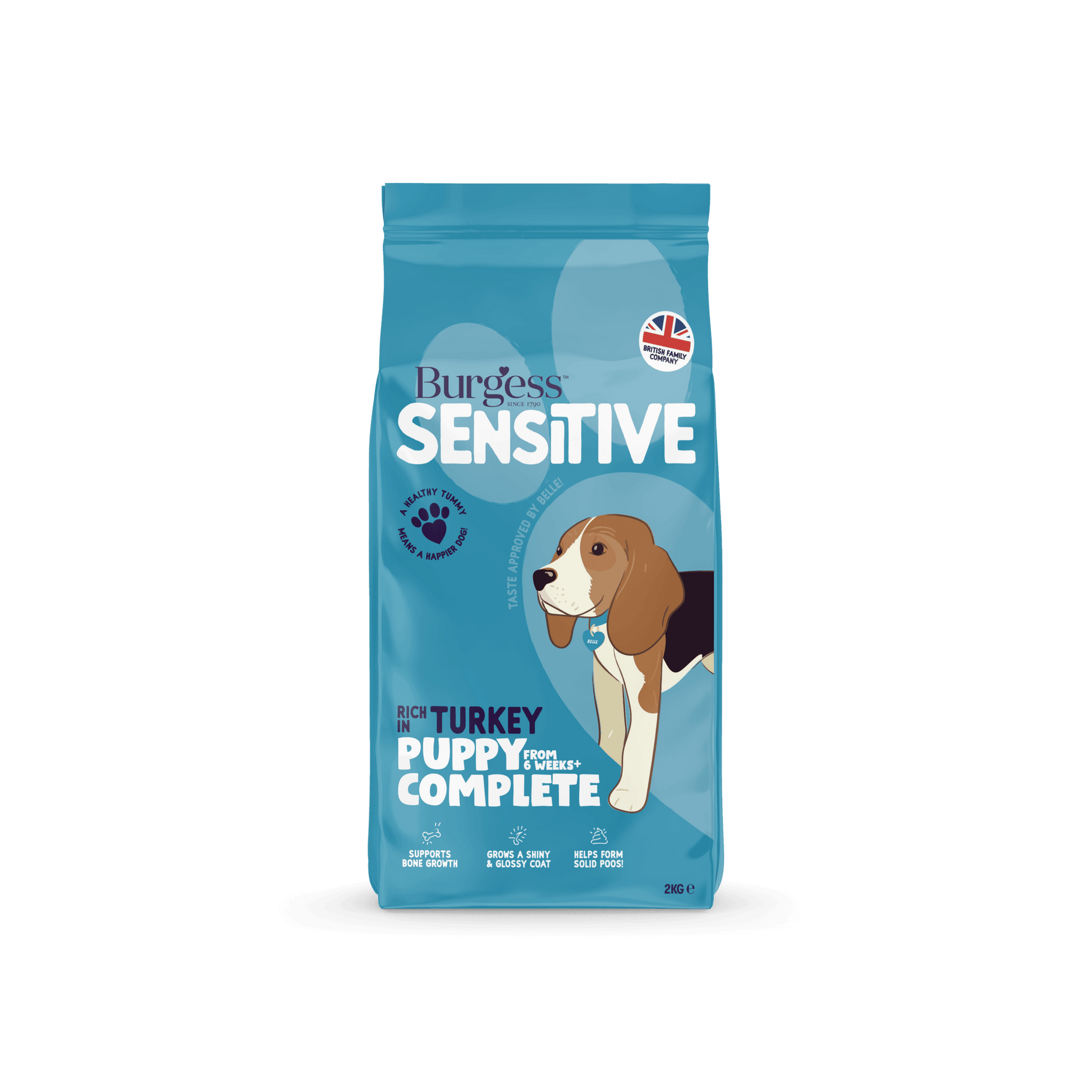 Burgess Sensitive Puppy Turkey 2kg | Luxury Home Accessories | Heulog Glow