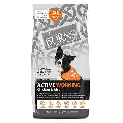 Burns Active Working Chicken & Rice 12kg | Luxury Home Accessories | Heulog Glow