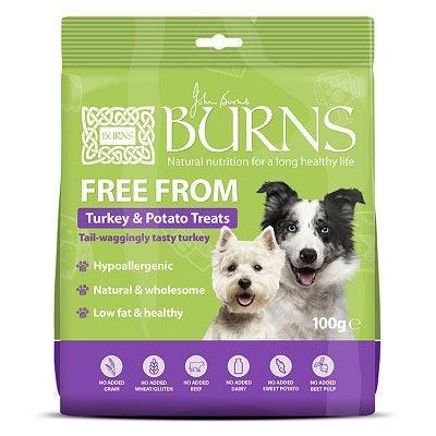 Burns Free From Turkey Treats 100g | Luxury Home Accessories | Heulog Glow