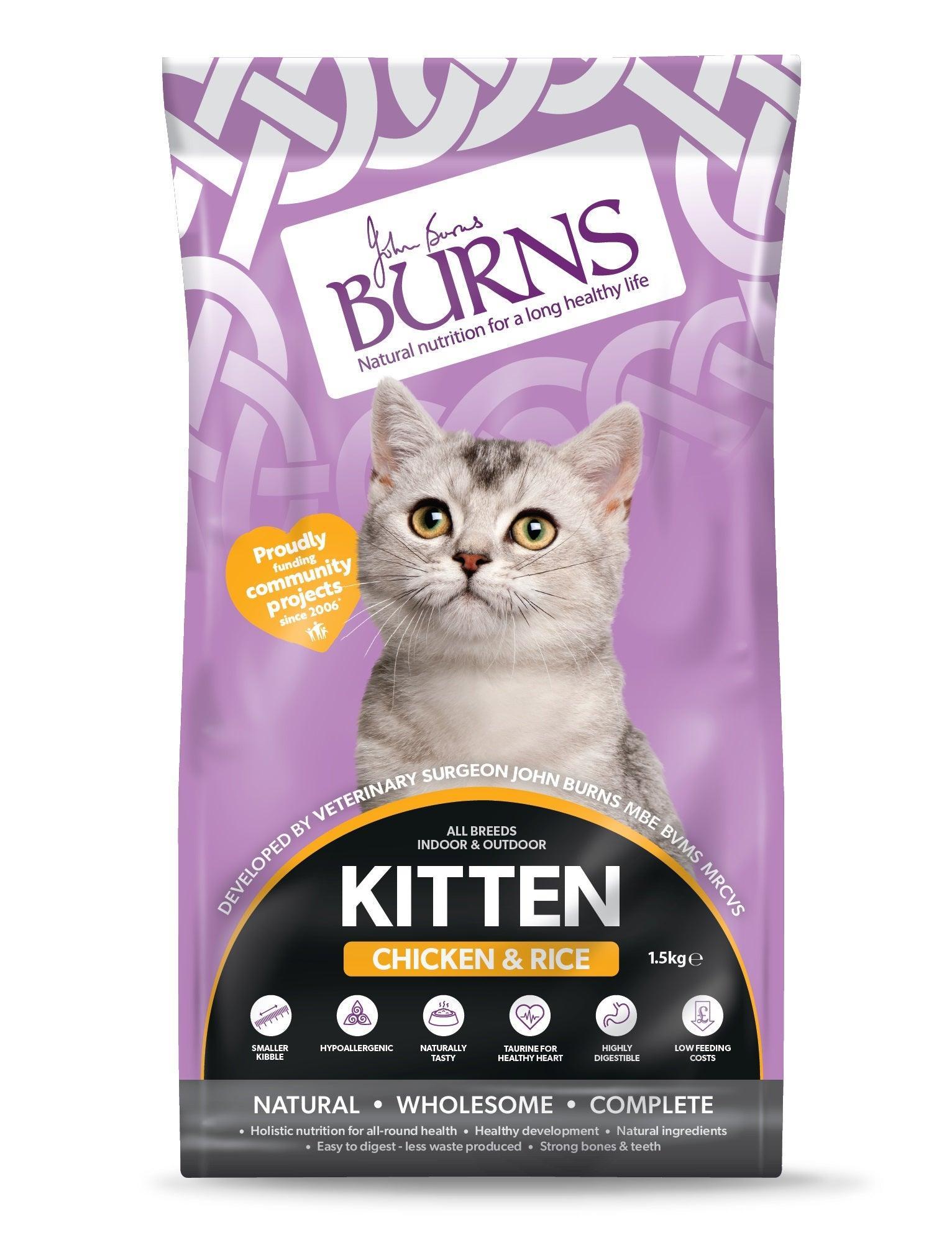 Burns Kitten Chicken & Rice | Luxury Home Accessories | Heulog Glow