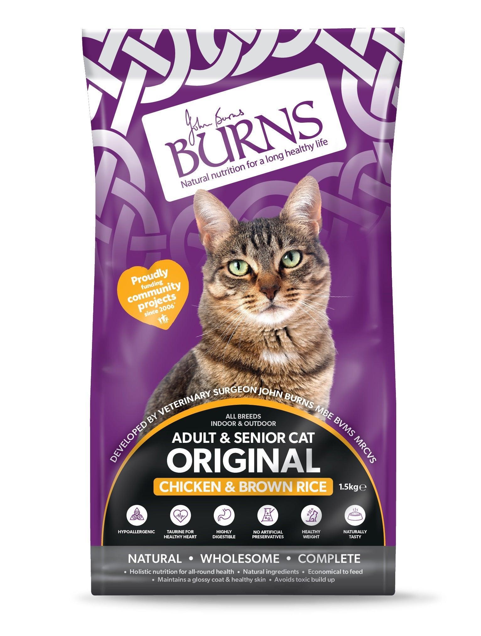 Burns Original Cat Chicken & Rice | Luxury Home Accessories | Heulog Glow