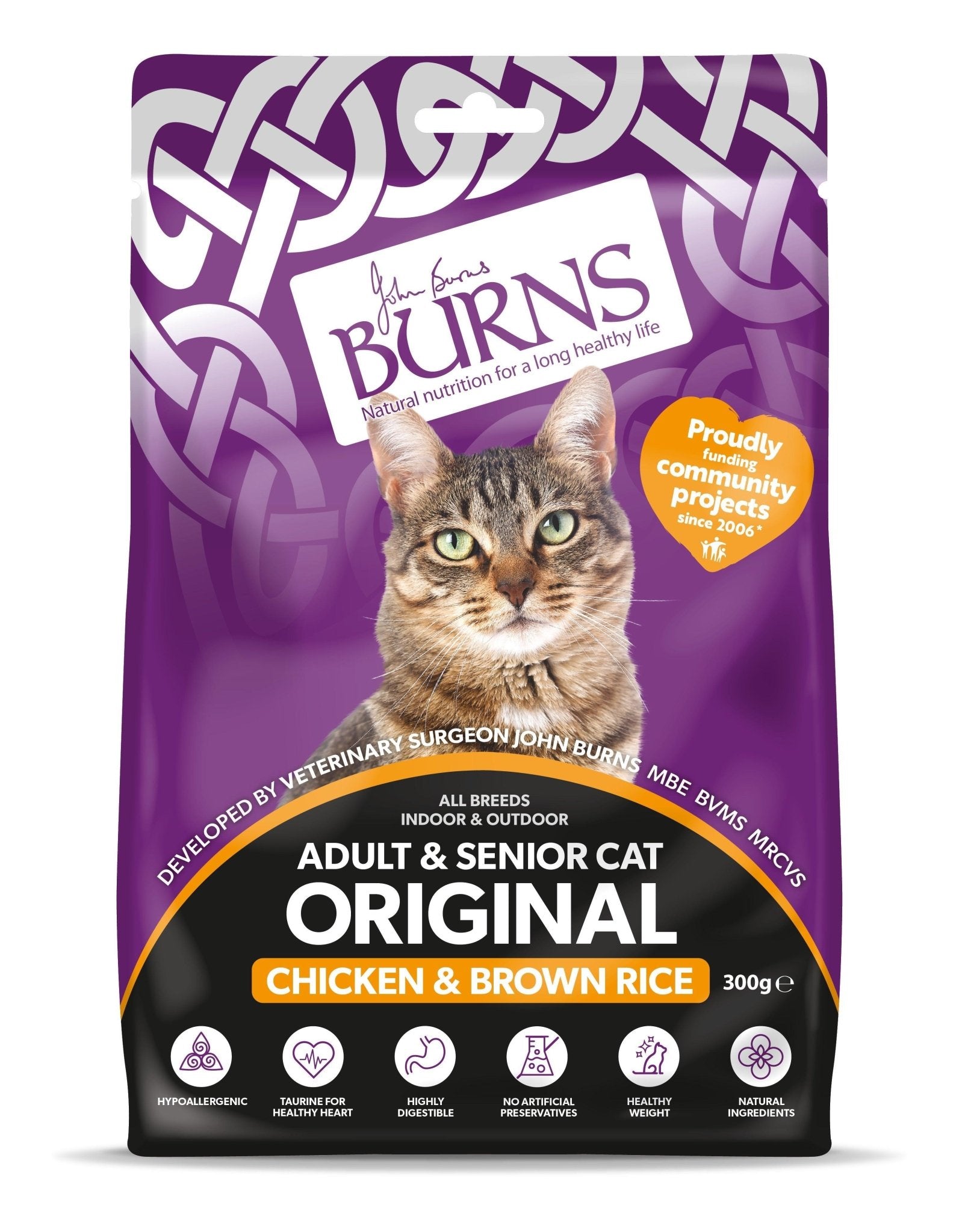 Burns Original Cat Chicken & Rice10x300g | Luxury Home Accessories | Heulog Glow