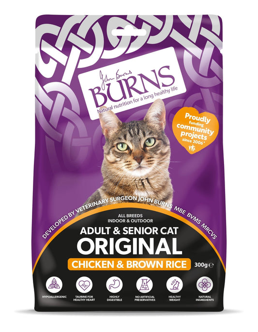Burns Original Cat Chicken & Rice10x300g | Luxury Home Accessories | Heulog Glow