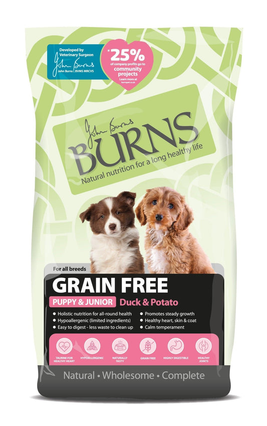 Burns Puppy Grain Free Duck | Luxury Home Accessories | Heulog Glow