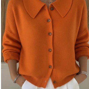 Button-knitted Lapel Sweater Cardigan Coat For Women | Luxury Home Accessories | Heulog Glow