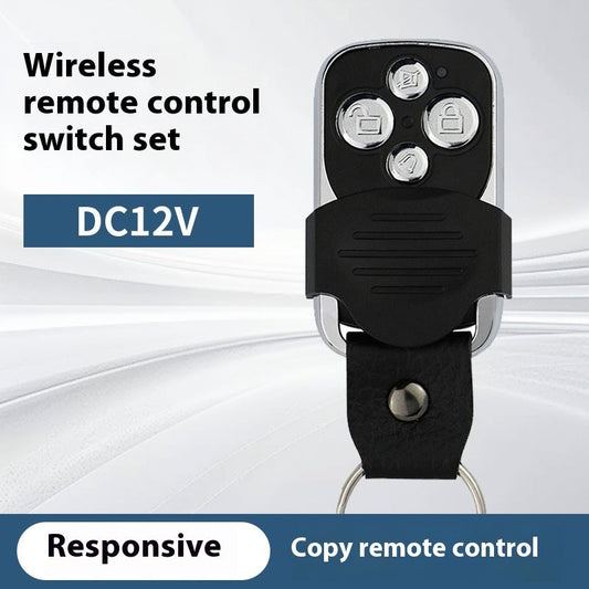 Metal Copy Leather Ring Remote Control Garage Door Wireless Remote Control