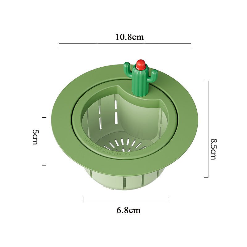 Cactus Sink Drain Strainer Press Automatic Dumping Basket Multi-functional Use Filter Net For Tub Kitchen Waste Collector Kitchen Gadgets | Luxury Home Accessories | Heulog Glow