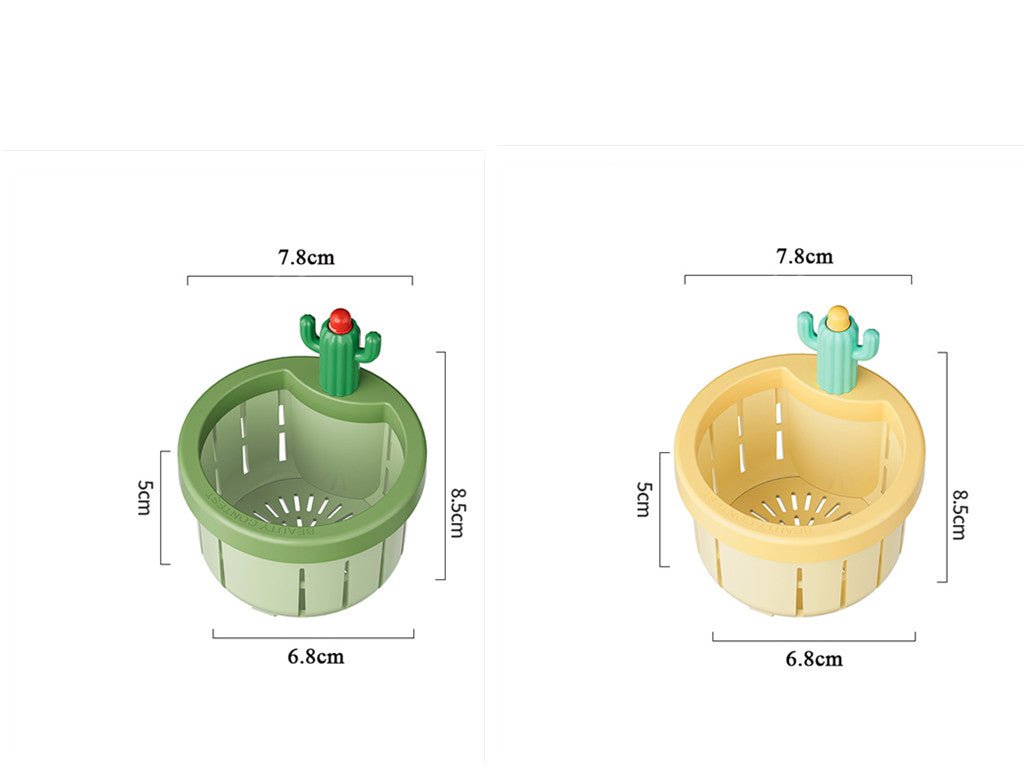 Cactus Sink Drain Strainer Press Automatic Dumping Basket Multi-functional Use Filter Net For Tub Kitchen Waste Collector Kitchen Gadgets | Luxury Home Accessories | Heulog Glow