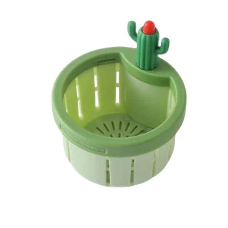 Cactus Sink Drain Strainer Press Automatic Dumping Basket Multi-functional Use Filter Net For Tub Kitchen Waste Collector Kitchen Gadgets | Luxury Home Accessories | Heulog Glow