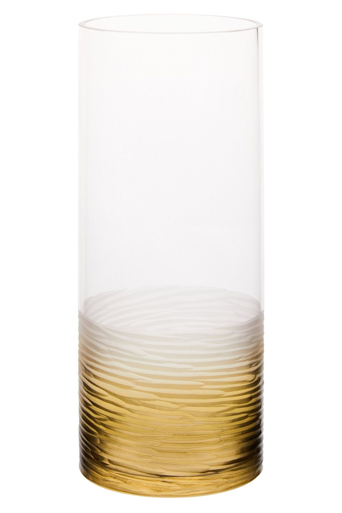 Caila Large Textured Ombre Glass Vase | Luxury Home Accessories | Heulog Glow