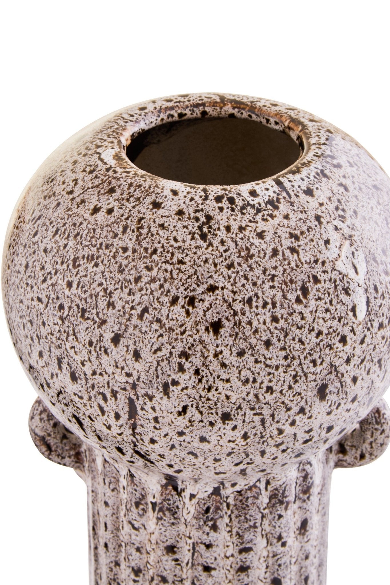 Calcita Large Speckled Brown Vase | Luxury Home Accessories | Heulog Glow