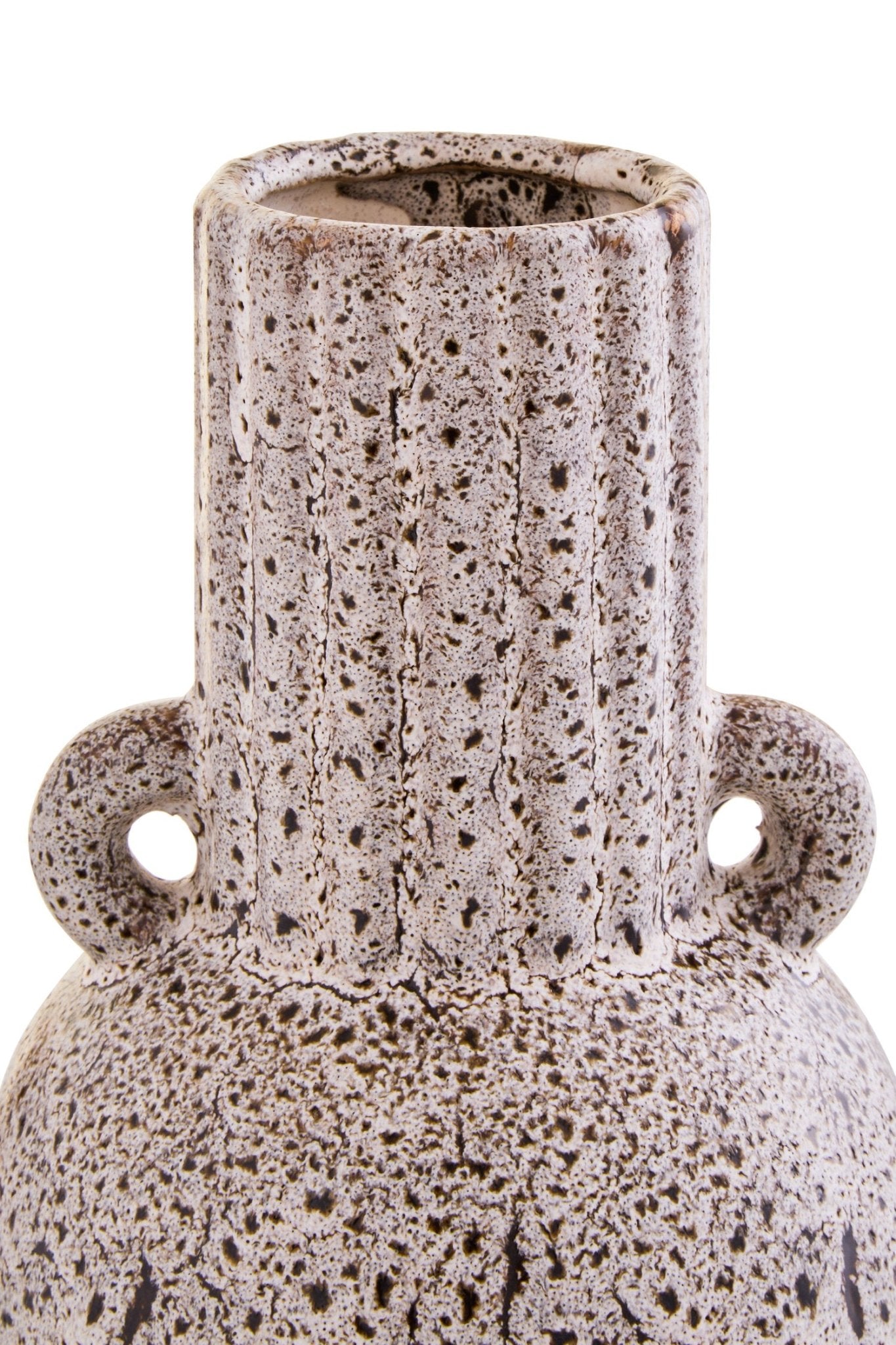 Calcita Small Speckled Brown Vase | Luxury Home Accessories | Heulog Glow