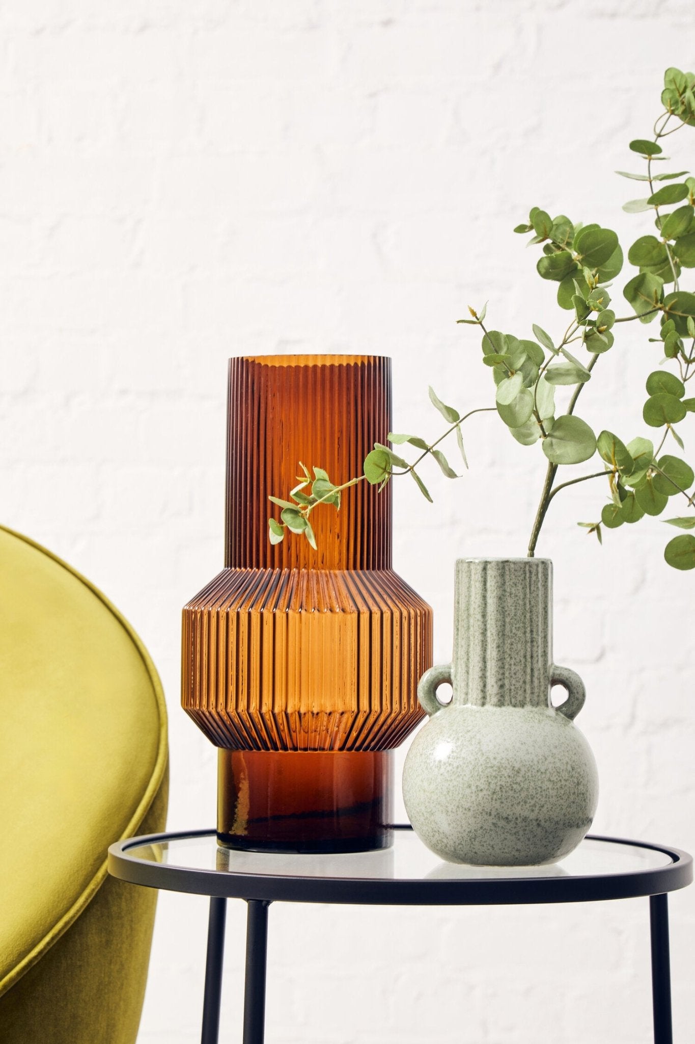 Calcita Small Speckled Green Vase | Luxury Home Accessories | Heulog Glow