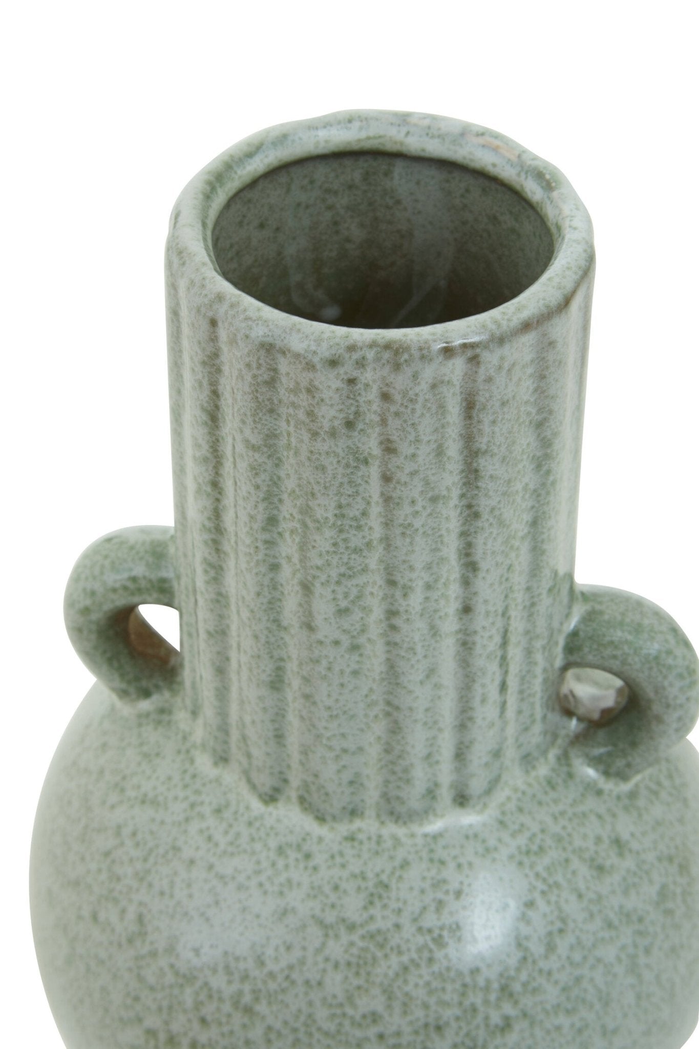 Calcita Small Speckled Green Vase | Luxury Home Accessories | Heulog Glow