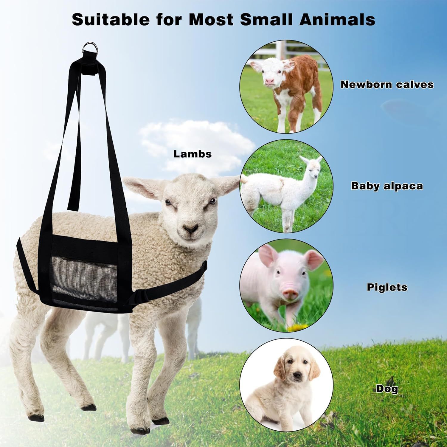 Calf Large Dog Sling Suitable For Weighing Small Animals Livestock Sling Weighing Bag Pet Weighing Bag | Luxury Home Accessories | Heulog Glow