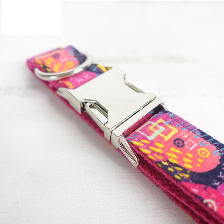 Can Be Engraved Dog Collar Alloy Buckle High Quality Traction Collar | Luxury Home Accessories | Heulog Glow