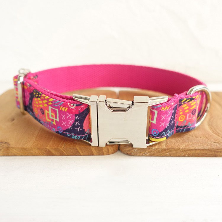 Can Be Engraved Dog Collar Alloy Buckle High Quality Traction Collar | Luxury Home Accessories | Heulog Glow
