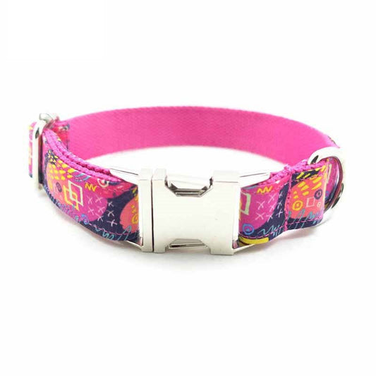 Can Be Engraved Dog Collar Alloy Buckle High Quality Traction Collar | Luxury Home Accessories | Heulog Glow