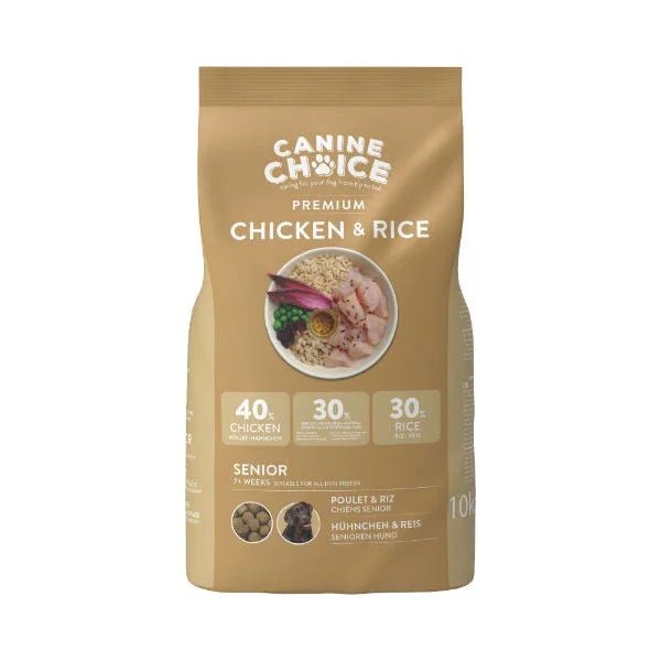 Canine Choice Premium Senior Dry Dog Food 10kg - Chicken | Luxury Home Accessories | Heulog Glow