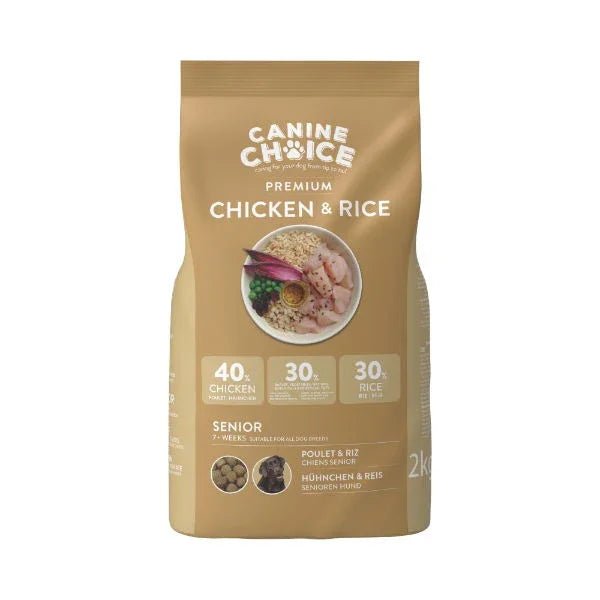 Canine Choice Premium Senior Dry Dog Food 2kg - Chicken | Luxury Home Accessories | Heulog Glow
