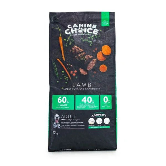 Canine Choice Super Premium Gf Large Adult Dry Lamb 12kg | Luxury Home Accessories | Heulog Glow