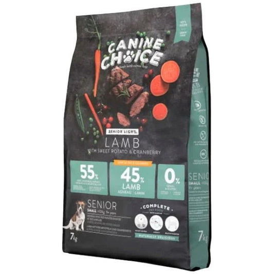 Canine Choice Super Premium Gf Light Small Senior Dry Lamb 7kg | Luxury Home Accessories | Heulog Glow