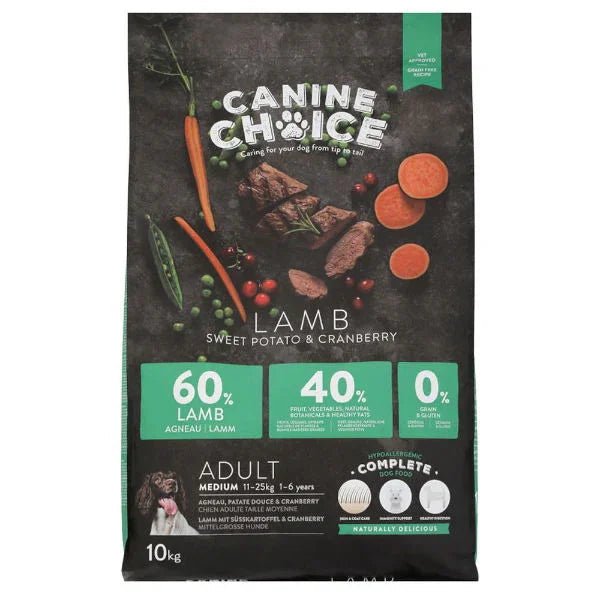 Canine Choice Super Premium Gf Medium Adult Dry Lamb 10kg | Luxury Home Accessories | Heulog Glow