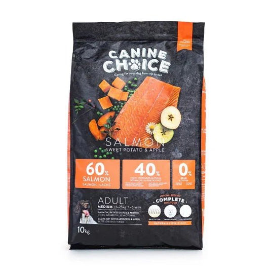 Canine Choice Super Premium Gf Medium Adult Dry Salmon 10kg | Luxury Home Accessories | Heulog Glow