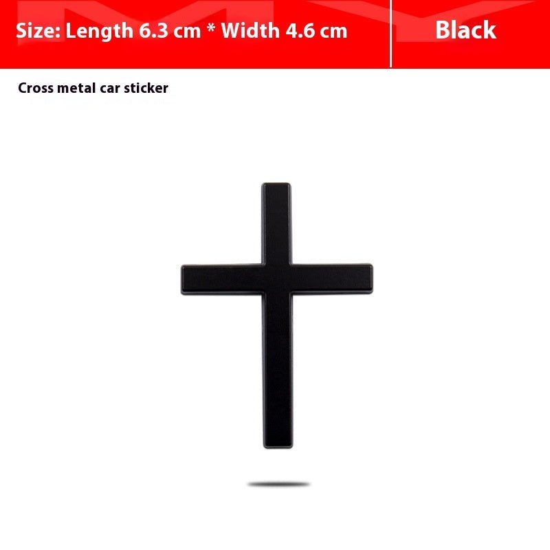 Car Metal Sticker 3D Cross Bumper Stickers | Luxury Home Accessories | Heulog Glow