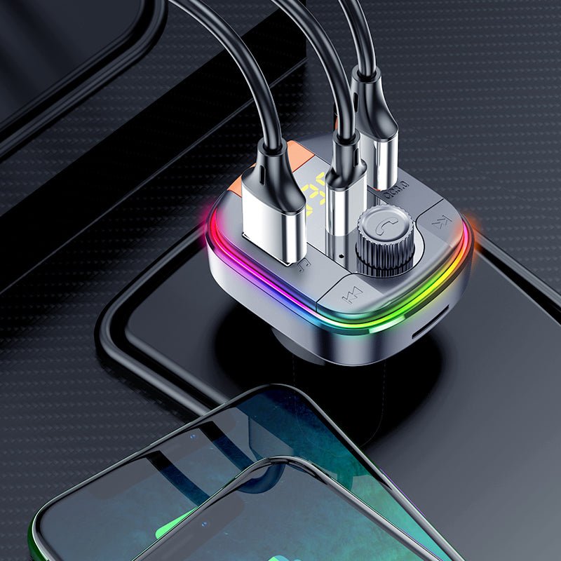 Car MP3 Bluetooth Player PD QC3.0 Fast Charge Car Charger | Luxury Home Accessories | Heulog Glow