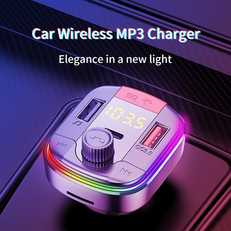Car MP3 Bluetooth Player PD QC3.0 Fast Charge Car Charger | Luxury Home Accessories | Heulog Glow