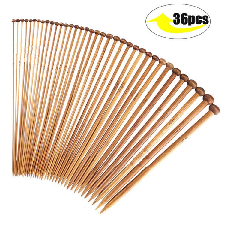 Carbonized Bleached Knitting Round Beads Needles 36 Wooden Sweater Needle | Luxury Home Accessories | Heulog Glow