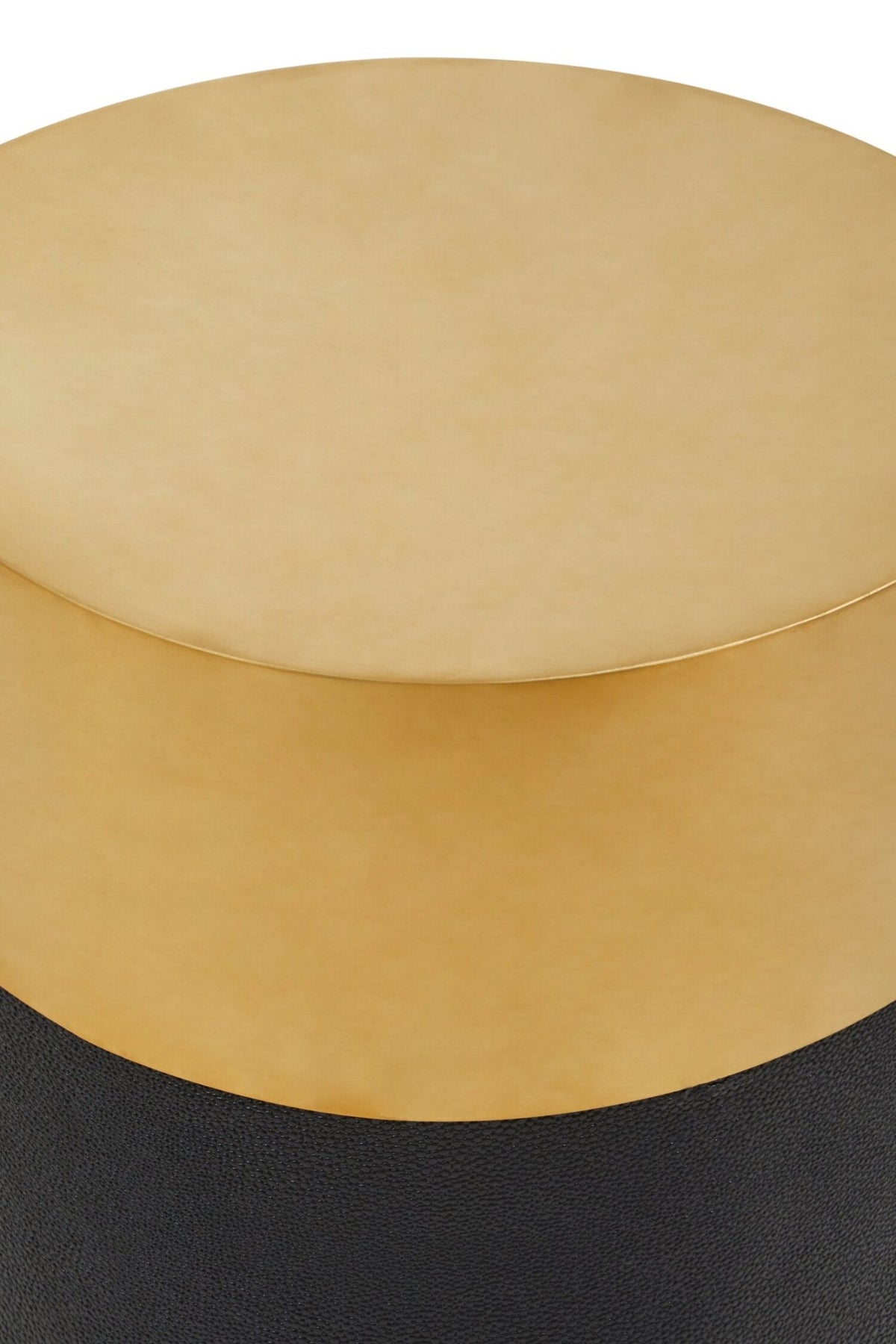 Cardoba Round Black Shagreen Effect Side Table or Stool | Luxury Home Accessories | Heulog Glow