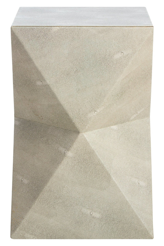 Cardona Grey Shagreen Effect Side Table | Luxury Home Accessories | Heulog Glow