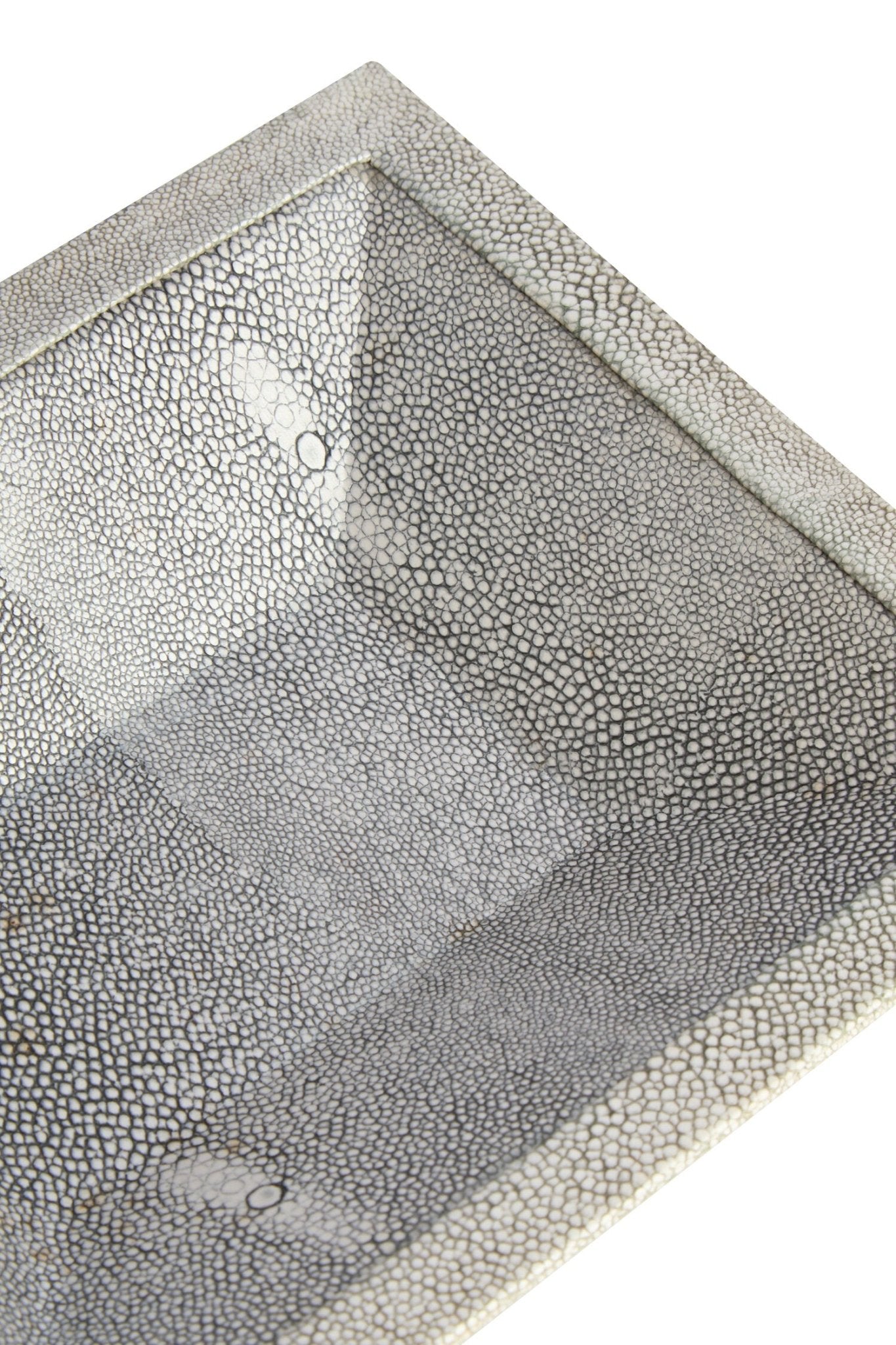 Cardona Grey Shagreen Effect Trinket Dish | Luxury Home Accessories | Heulog Glow