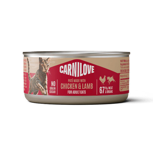 Carnilove Chicken & Lamb Adult Cat 100g x 12 | Luxury Home Accessories | Heulog Glow