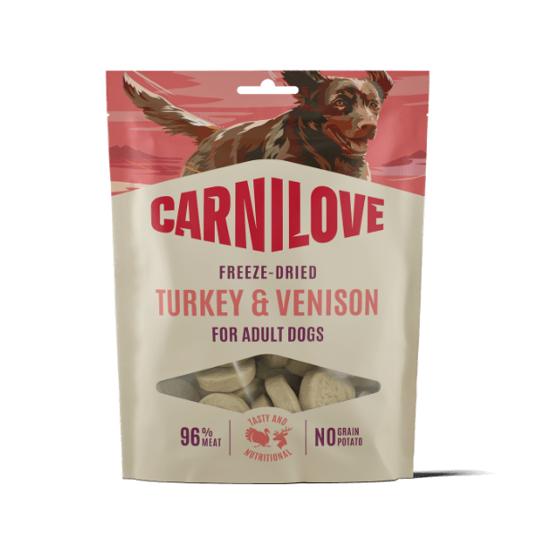Carnilove Freeze-Dried Treats Turkey & Venison 60g | Luxury Home Accessories | Heulog Glow