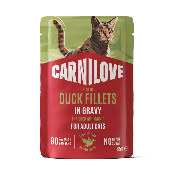 Carnilove Gravy Duck with Catnip Cat Pouch 85g | Luxury Home Accessories | Heulog Glow