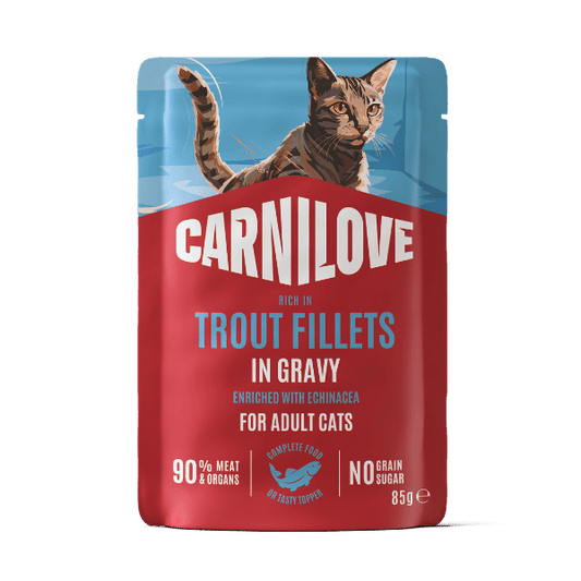 Carnilove Gravy Trout with Echinacea Cat Pouch 85g | Luxury Home Accessories | Heulog Glow