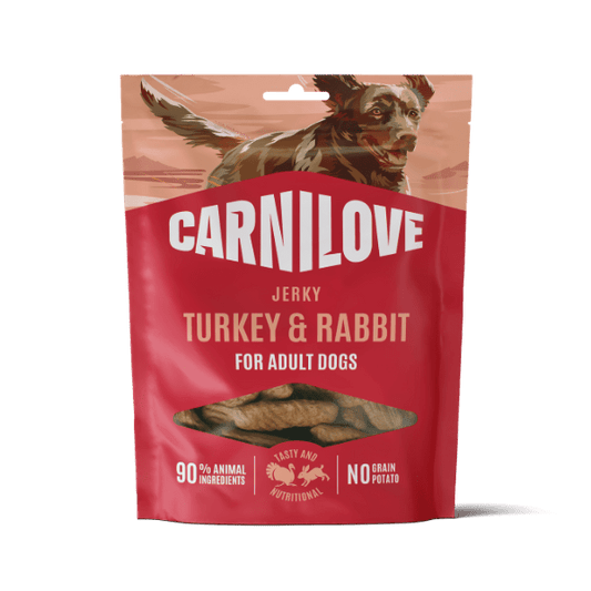 Carnilove Jerky Turkey & Rabbit Jerky Dog Treats 100g | Luxury Home Accessories | Heulog Glow