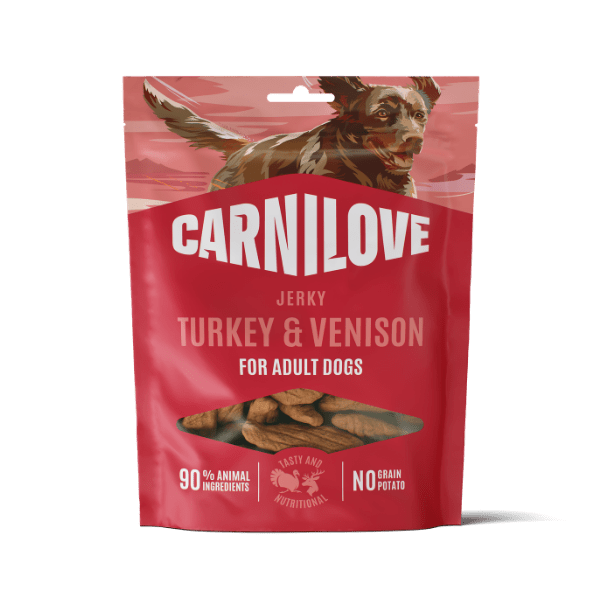 Carnilove Jerky Turkey & Venison Jerky Dog Treats 100g | Luxury Home Accessories | Heulog Glow