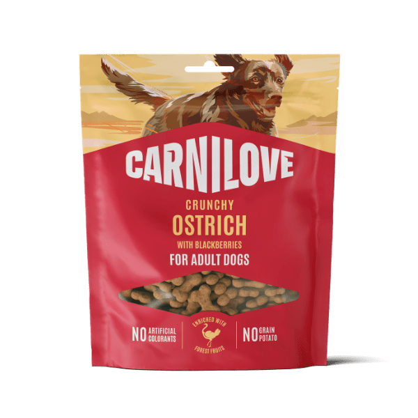 Carnilove Ostrich with Blackberries Crunchy Dog Treats 200g | Luxury Home Accessories | Heulog Glow