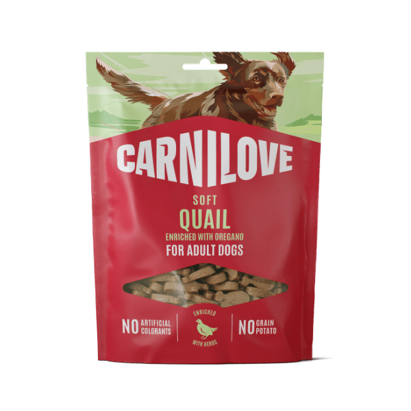 Carnilove Quail with Oregano Soft Dog Treats 200g | Luxury Home Accessories | Heulog Glow