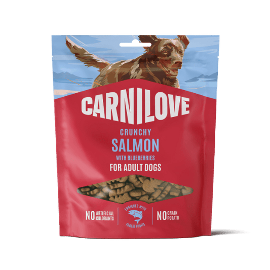 Carnilove Salmon with Blueberries Crunchy Dog Treats 200g | Luxury Home Accessories | Heulog Glow