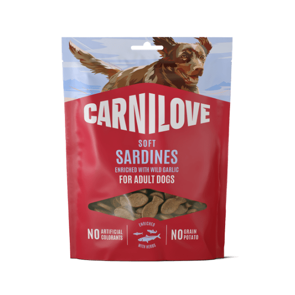 Carnilove Sardines with Wild Garlic Soft Dog Treats 200g | Luxury Home Accessories | Heulog Glow