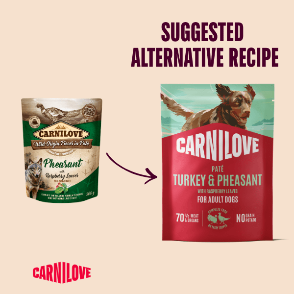 Carnilove Turkey & Pheasant with Raspberry Leaves Dog 300g | Luxury Home Accessories | Heulog Glow