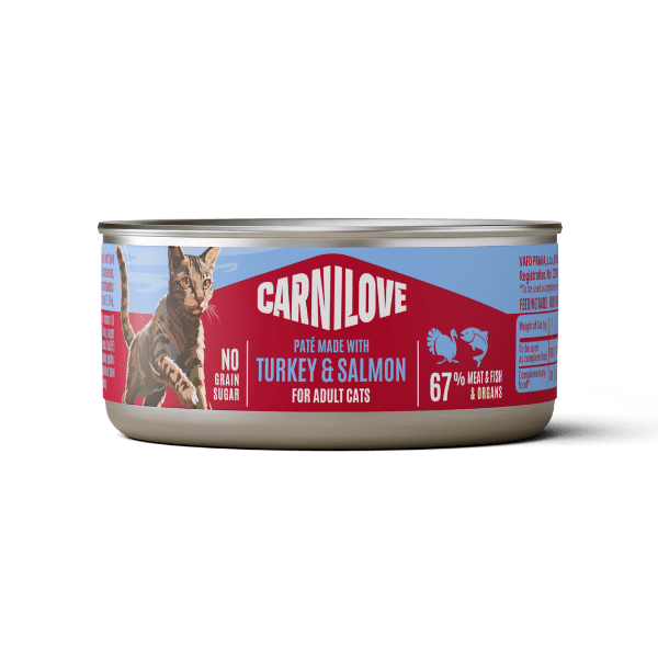 Carnilove Turkey & Salmon Adult Cat 100g x 12 | Luxury Home Accessories | Heulog Glow