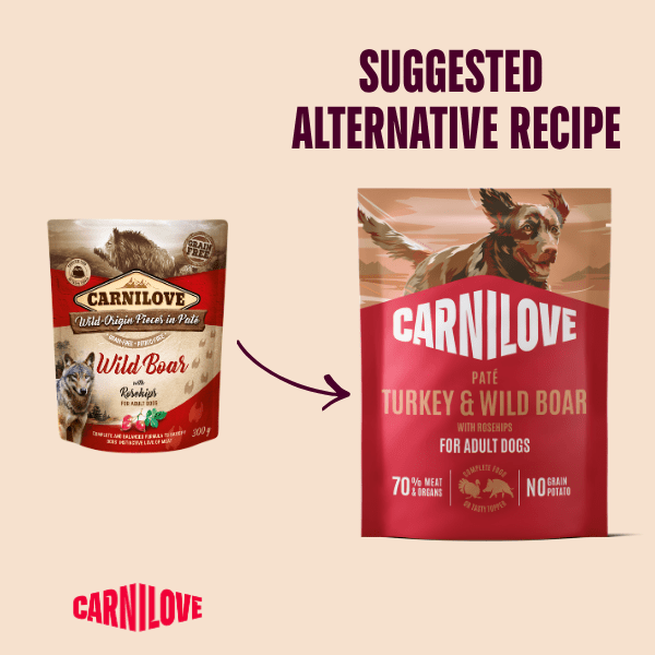 Carnilove Turkey & Wildboar with Rosehips Dog 300G | Luxury Home Accessories | Heulog Glow