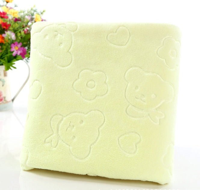 cartoon bear child big bath towel absorbent towel microfiber bath towel beach towel | Luxury Home Accessories | Heulog Glow