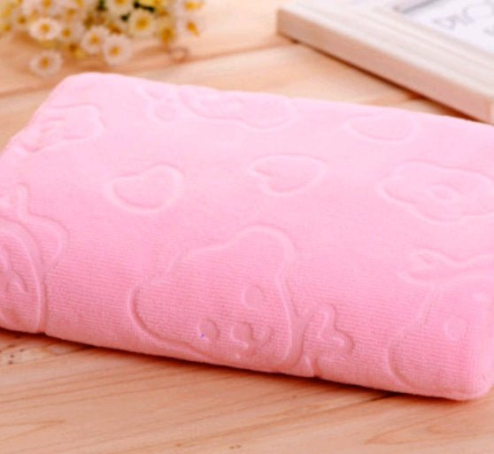 cartoon bear child big bath towel absorbent towel microfiber bath towel beach towel | Luxury Home Accessories | Heulog Glow